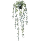 1pcs Artificial Hanging Plants, Fake Potted Eucalyptus Faux Hanging Plant for... Green Plant