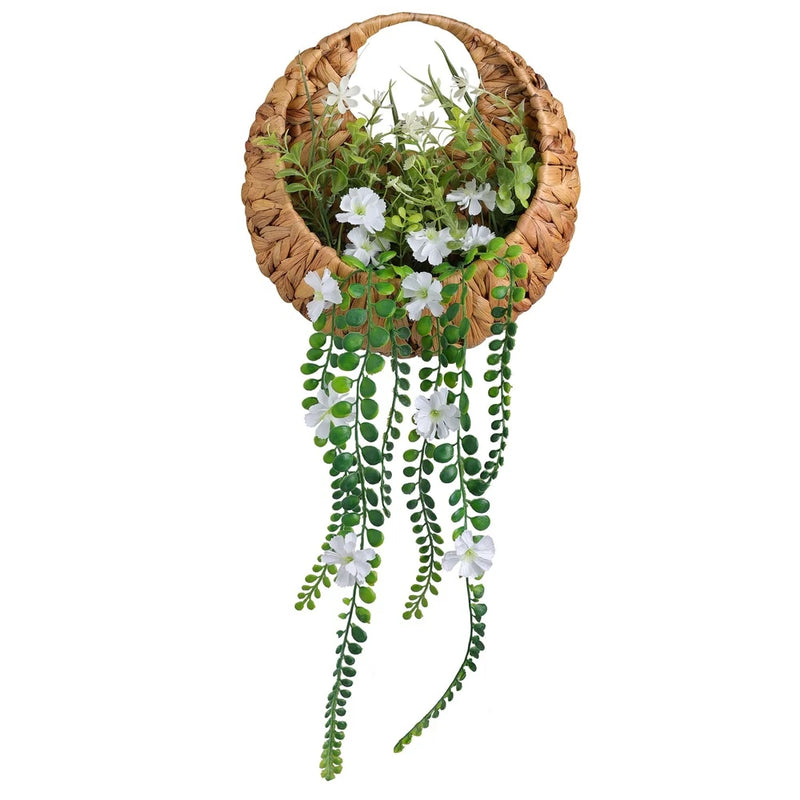 22inch Artificial Handing Plants for Wall Art Decor,Greenery Wall Decorations... Green Plant