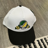 Nike Oregon Ducks X Grateful Dead Roses Snapback  Hat White/Black NWT Roses