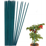 50 PCS 18" Plant Sticks Support Green Bamboo Garden Wood Stakes Floral Orchid Garden Plants