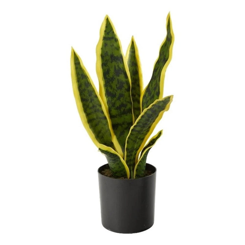 Nearly Natural 14" Sansevieria Artificial Plant in Green Green Plant