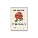 Hydrangea Sign, Hydrangea Decor, Flower Lover Aluminum Metal Decor Sign Hydrangea