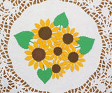 Flower Sunflowers Layered Paper Die Cut Embellishment 10pc scrapbooking Sunflower