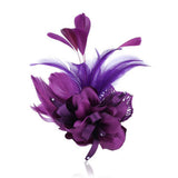 Veil Flower Brooch Peony Pins Clips Breastpin Hairpin for Women Lady Girls Peony