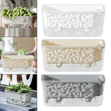 Self Watering Planter Nursery Planting Pot Attached Saucer, Sturdy Modern Garden Garden Plants