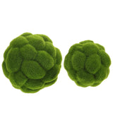 Simulated Mossy Ball Artificial Plant 4.72 Inch Faux Green Moss Ball Ornament... Green Plant