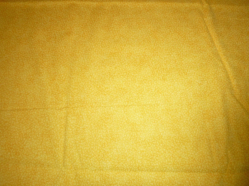 Yellow with small yellow flowers Cotton Fabric (44" Wide x 36" long) Flowering Plants