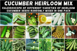 CUCUMBER 'Heirloom Mix' 25 Seeds ALL TYPES MIXED spring summer vegetable garden Garden Plants