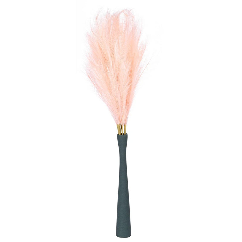 8PCS Faux Pampas Grass Tall, 45"/114cm Artificial Fluffy Grass Stems, Champagne Pampas Grass