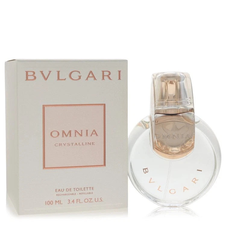 Omnia Crystalline by Bvlgari Eau De Toilette Refillable Spray 3.4 oz for Women EDT