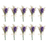 10 Pcs Mini Forget-me-not Dried Flower Bouquet Baby's Breath Boho Purple Dried Flower
