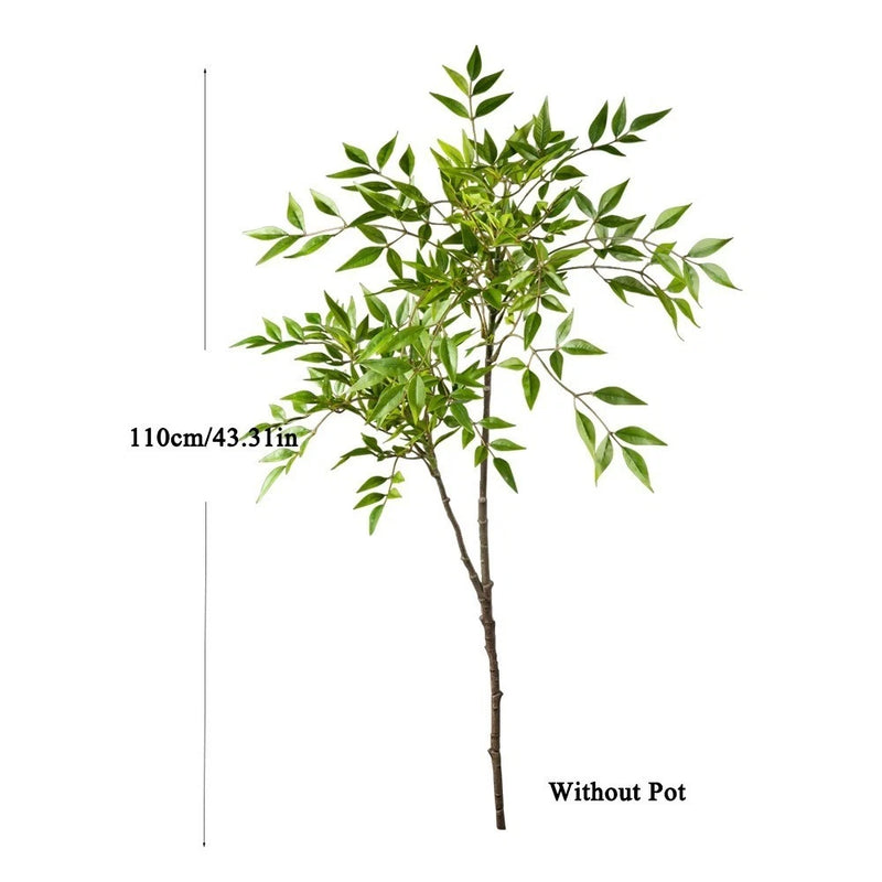75-140cm Tall Artificial Nandina Plants Fake Tropical Palm Branches Plastic Green Plant