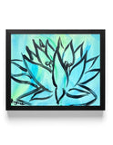 Guajardo Original Art: Water Lily 14X11 Original Canvas Signed Art Expressionism Lily