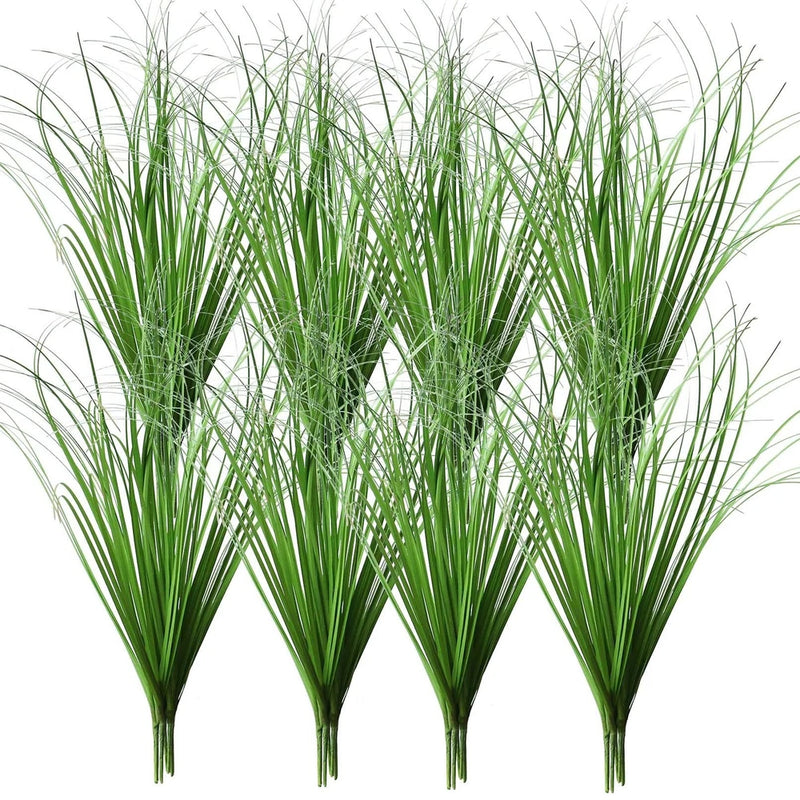24 Pack Bulk Artificial Plants, Fake Greenery Onion Grass Shrubs Flowers Gree... Green Plant