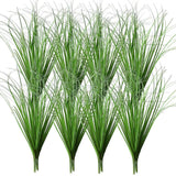 24 Pack Bulk Artificial Plants, Fake Greenery Onion Grass Shrubs Flowers Gree... Green Plant
