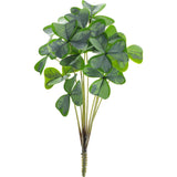 Silk Flower Faux 4 Leaf Shamrock Plant Artificial Decoration Plant Vase Ornament Green Plant