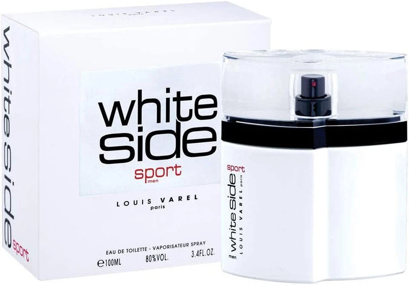 White Side Sport for Men by Louis Varel 90ml EDT Spray - Free Express Shipping EDT