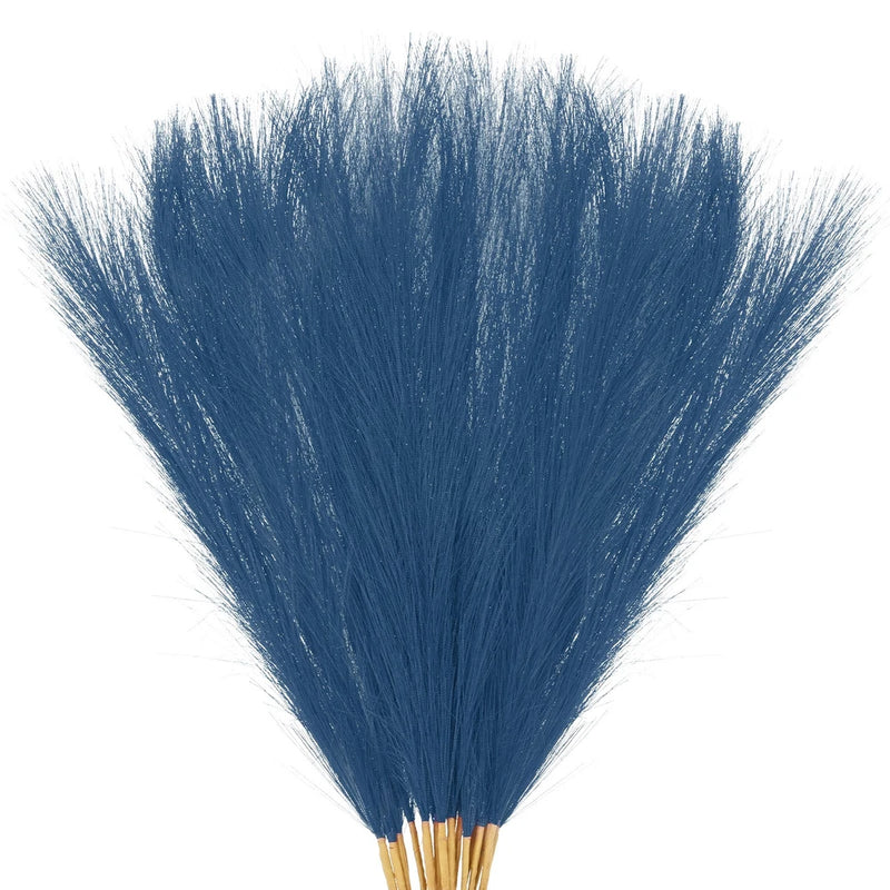 20-Pack Faux Pampas Grass 21.7 Inch for Home Decor/Wedding [Blue] Pampas Grass