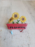 I dig gardening AS IS unique sunflower ornament Xmas flower plant Sunflower