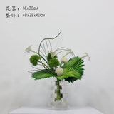 Artificial flower green plant potted ornament living dining table decoration Green Plant