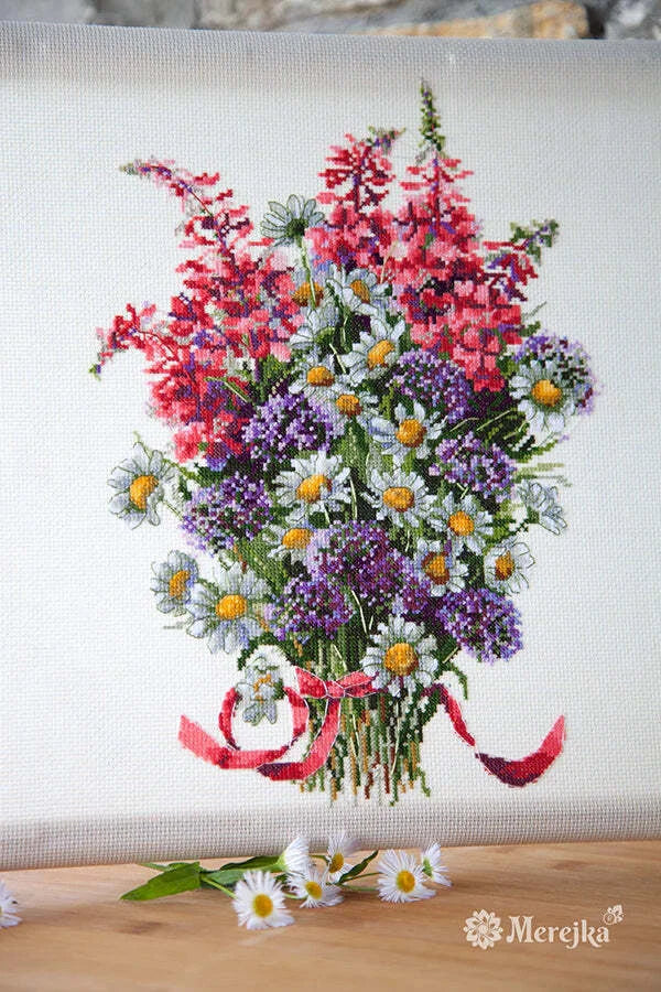 Merejka Counted Cross Stitch Kit The Field Bouquet K-95 Bouquet