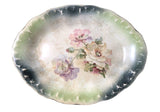 Antique 100+ yr old Carnation McNicol Floral Platter Vintage 1900-1910 RARE Carnation