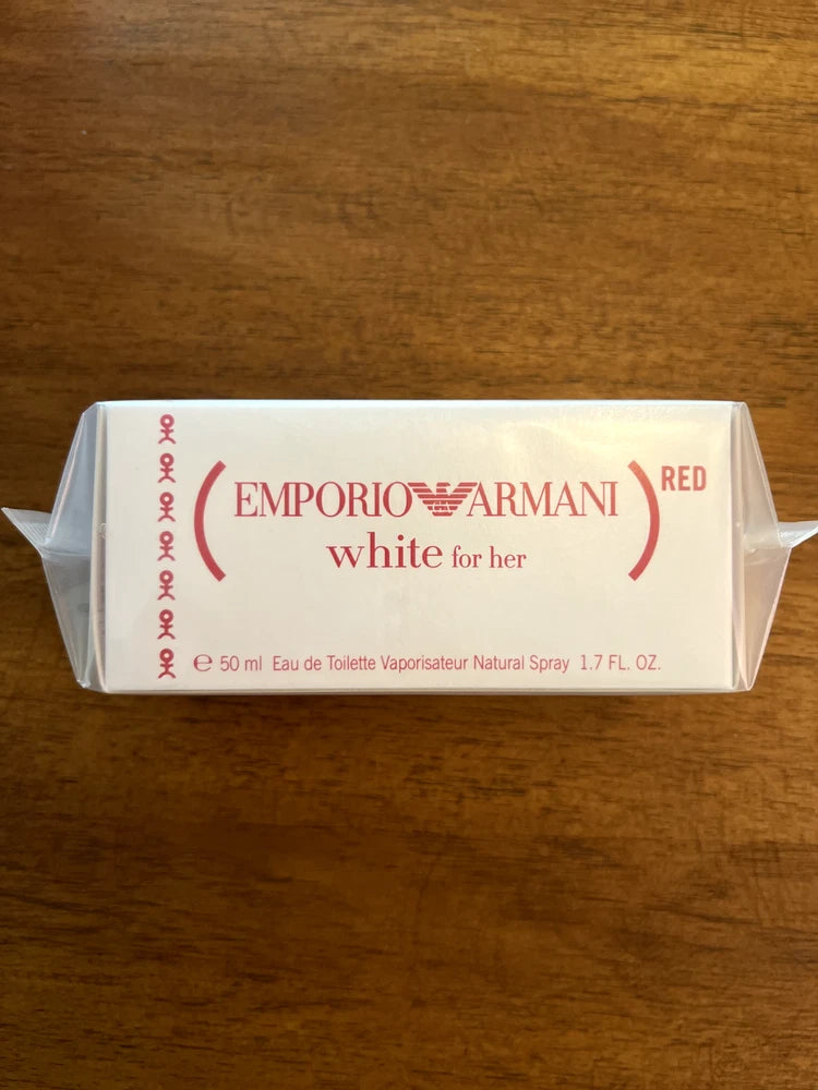 Emporio Armani White for Her (Red) EDT 50ml 1.7oz NEW&SEALED __FREE SHIPPING__ EDT