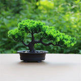 1pc 27cm Artificial Bonsai Plants Small Pine Tree Pot DŽcor Fake Plant for Table Flowering Plants