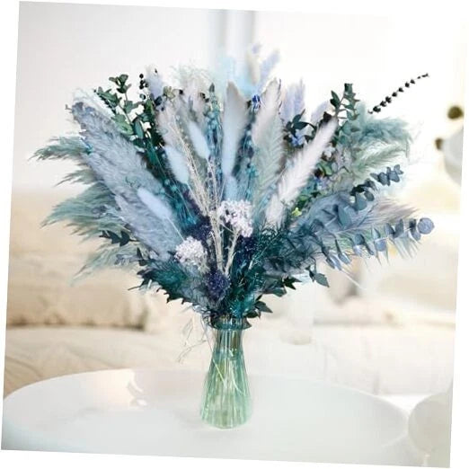 Pampas Grass Decor Dried Flowers with Blue Pampas Grass Boho Floral CH655 Pampas Grass