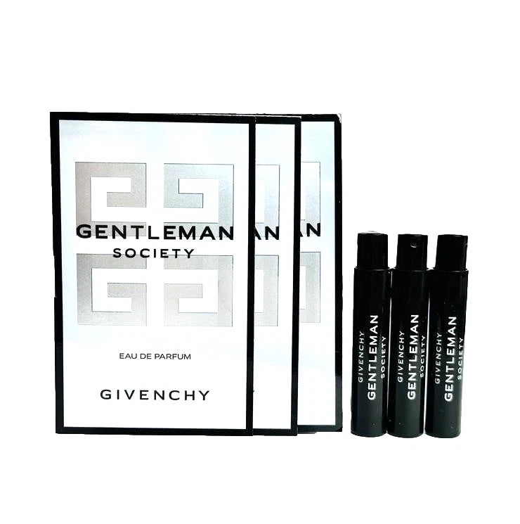 3X Givenchy Gentleman Society Eau De Parfum Sample Spray 1mL each EDP