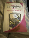 Heartfelt Creations Hydrangea Bird Bath Rubber Cling Stamps HCPC-3647 Hydrangea