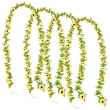 4 Pcs Flower Decoration Outdoor Fake Sunflowers Long Stem Artificial Sunflower