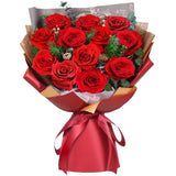 Ramo rosas rojas preservadas regalo romantico aniversario cumple madre esposa Bouquet