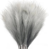 8Pcs 3FT Grey Colorful Faux Pampas Grass for Boho Decor, KALYLOC Non-Shedding... Pampas Grass