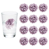 12Pcs Floating Flowers for Centerpieces Wedding, Light Purple Hydrangea Hydrangea