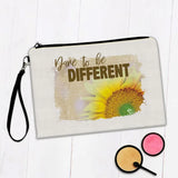 Gift Makeup Bag : Sunflower Dare to Be Different Flower Floral Yellow Decor Sunflower