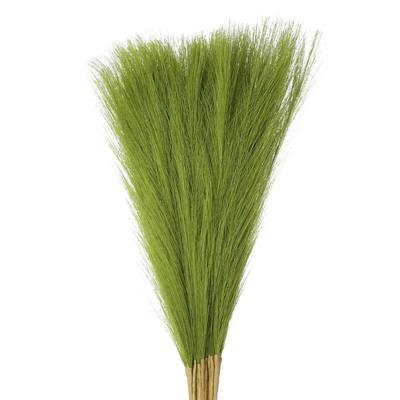 35Pcs Faux Pampas Grass,21" Fake Pampas for Wedding Decoration,Grass Green Pampas Grass
