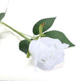 WHITE 24 Artificial 31" Long Stem Silk ROSE FLOWERS Party Events Decorations Bouquet