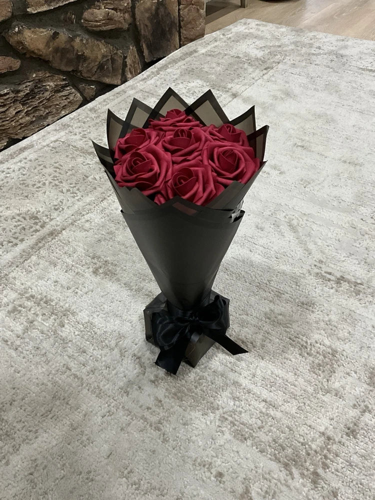 7 Count Red Eternal Rose Flower Bouquet for Any Occasion Bouquet