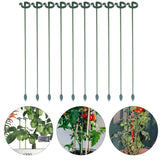 10 Pcs Garden Stakes for Plants Single Stem Flower Orchid Support Rack Garden Plants