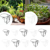 Railing Flower Pot Holder Potted Display Rack Versatile Yard Garden Decoration Garden Plants