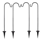 4 Pcs Outdoor Plant Hangers Hooks for Garden Courtyard Hanging Dry Flower Stand Garden Plants