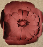 Handmade Paper Origami Red Peony Flower by Erin Jarrod with Storage Box Peony