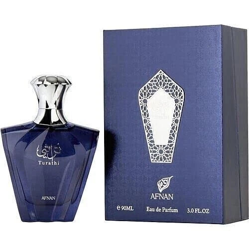 Turathi Blue by Afnan Perfumes Eau De Parfum Spray 3 Oz NEW SEALED BOX EDP