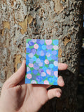 ACEO Art Card Hydrangea Blooms Original Acrylic Painting 2.5" x 3.5" Hydrangea
