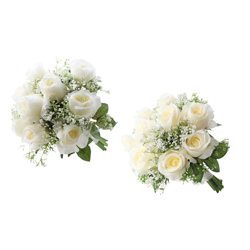 Bridal Bouquet, Wedding Bride Bouquet, Bride Flowers Hand Holding, Artificial Bouquet