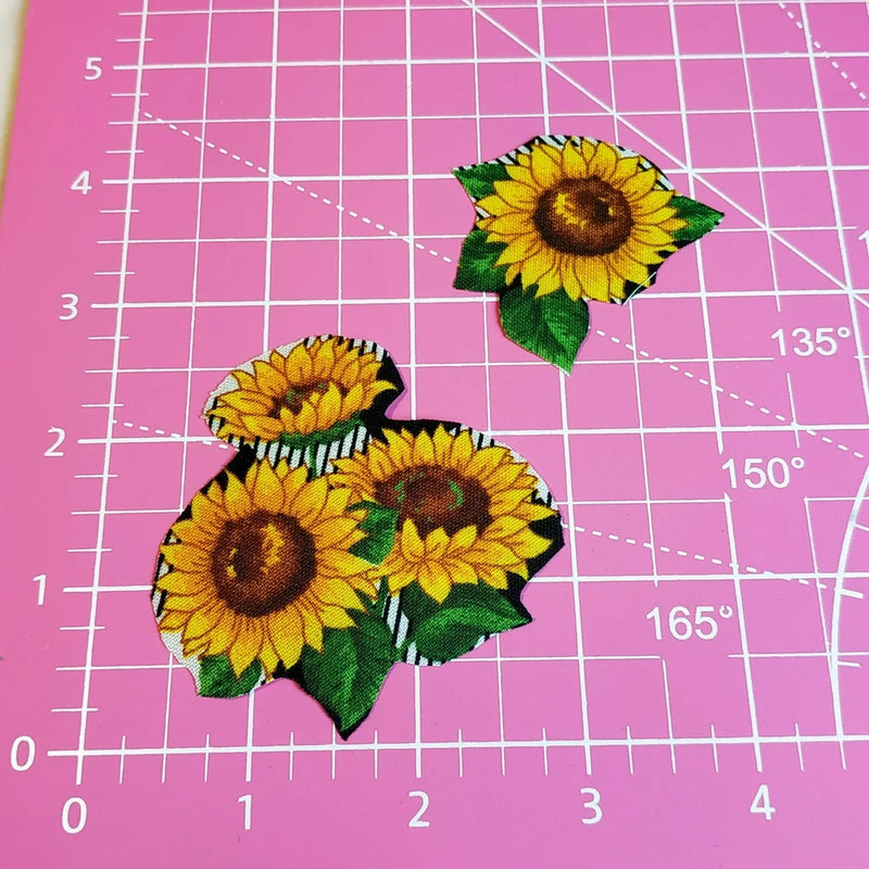 Sunflowers Fabric Iron-On Applique Sunflower