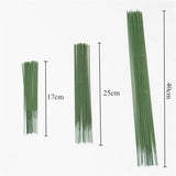 50pcs 17/25/40cm Plastic Plants Artificial Stem Arrangement  NEW Green Plant