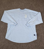 Disneyland Hydrangea Flowers Floral Blue Spirit Jersey Size Large Blue Rare Hydrangea