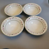 Set of 4 Martha Stewart Hydrangea Soup Cereal Bowls 6 1/2Ó Hydrangea